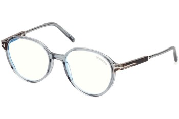 Glasses Tom Ford FT5910-B 084 Rund Blau