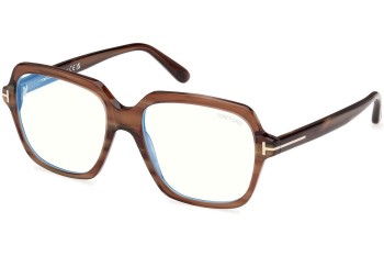 Glasses Tom Ford FT5908-B 051 Quadratisch Braun