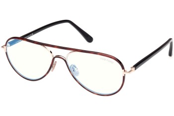 Glasses Tom Ford FT5897-B 053 Pilot Havanna