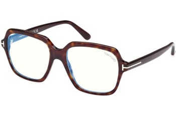 Glasses Tom Ford FT5908-B 052 Quadratisch Havanna