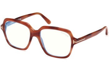 Brillen Tom Ford FT5908-B 054 Quadratisch Havanna