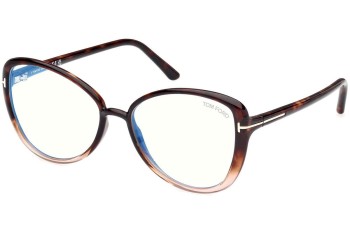 Brillen Tom Ford FT5907-B 056 Cat Eye Havanna