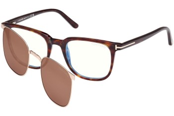 Brillen Tom Ford FT5916-B 052 Quadratisch Havanna