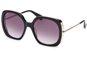 Sunglasses Max Mara Malibu9 MM0079 01B Quadratisch Schwarz