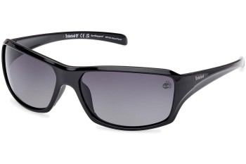 Sunglasses Timberland TB9332 01D Polarized Quadratisch Schwarz