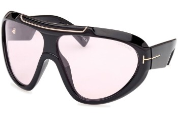 Sunglasses Tom Ford Linden FT1094 01Y Monoscheibe | Shield Schwarz