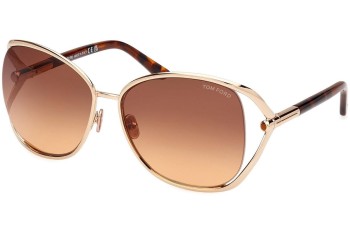 Sunglasses Tom Ford Marta FT1091 28F Rund Gold