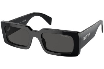 Sonnenbrille Prada PRA07S 1AB5S0 Rechteck Schwarz