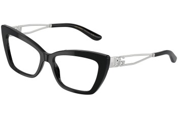 Glasses Dolce & Gabbana DG3375B 501 Cat Eye Schwarz