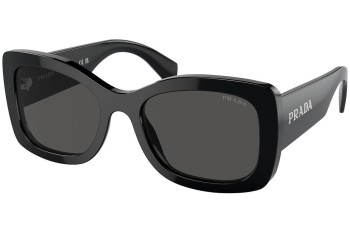 Sunglasses Prada PRA08S 1AB5S0 Quadratisch Schwarz