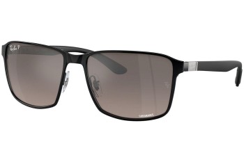 Sunglasses Ray-Ban Chromance Collection RB3721CH 186/5J Polarized Quadratisch Schwarz