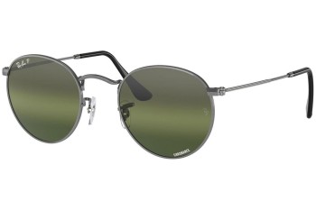 Sunglasses Ray-Ban Round Metal RB3447 004/G4 Polarized Rund Grau