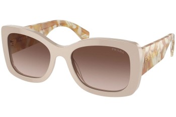 Sunglasses Prada PRA08S 11O6S1 Quadratisch Beige