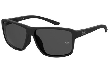 Sunglasses Under Armour UAKICKOFF/F 003/M9 Polarized Rechteck Schwarz