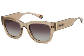 Sonnenbrille Polaroid PLD6213/S/X 10A/LA Polarized Rechteck Beige