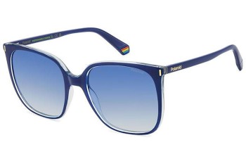 Sunglasses Polaroid PLD6218/S PJP/Z7 Polarized Quadratisch Blau