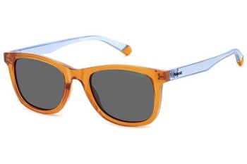 Sunglasses Polaroid Junior PLD8060/S L7Q/M9 Polarized Rechteck Orange