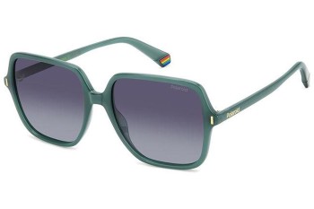 Sonnenbrille Polaroid PLD6219/S 1ED/WJ Polarized Quadratisch Grün