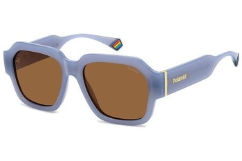 Sunglasses Polaroid PLD6212/S/X MVU/HE Polarized Rechteck Blau