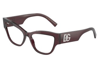 Glasses Dolce & Gabbana DG3378 3045 Cat Eye Braun