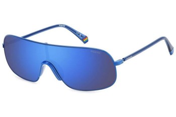 Sonnenbrille Polaroid PLD6222/S PJP/5X Polarized Monoscheibe | Shield Blau