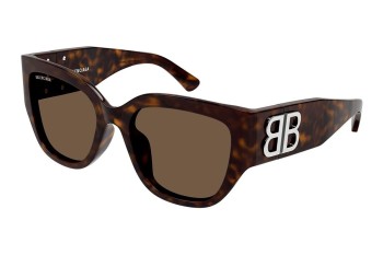 Sonnenbrille Balenciaga BB0323SK 003 Rechteck Havanna