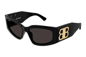 Sonnenbrille Balenciaga BB0321S 002 Rechteck Schwarz