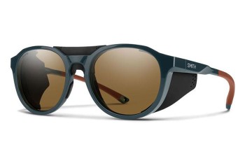 Sonnenbrille Smith VENTURE S9W/L5 Polarized Rund Blau