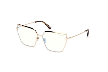 Glasses Tom Ford FT5946-B 028 Quadratisch Gold