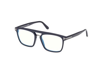 Brillen Tom Ford FT5942-B 090 Quadratisch Blau