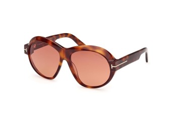 Sonnenbrille Tom Ford FT1113 53T Rund Havanna