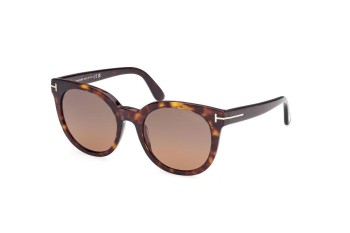 Sonnenbrille Tom Ford FT1109 52H Polarized Rund Havanna