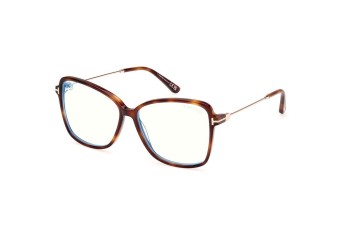 Glasses Tom Ford FT5953-B 053 Cat Eye Havanna