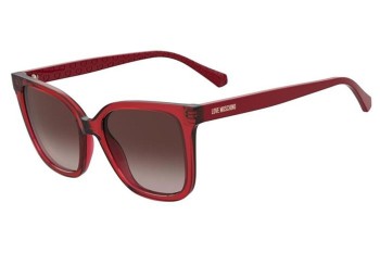 Sonnenbrille Love Moschino MOL077/S C9A/HA Rechteck Rot