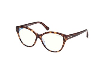 Brillen Tom Ford FT5954-B 056 Cat Eye Havanna