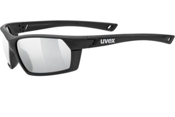 Sunglasses uvex sportstyle 225 Black Mat S3 Rechteck Schwarz