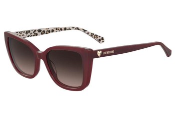 Sonnenbrille Love Moschino MOL073/S WGX/HA Rechteck Rot