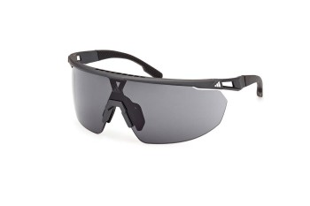 Sonnenbrille Adidas Sport SP0095 02A Monoscheibe | Shield Schwarz