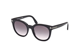 Sonnenbrille Tom Ford FT1109 01B Rund Schwarz