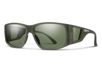 Sonnenbrille Smith MONROEPEAK B59/L7 Polarized Rechteck Grün