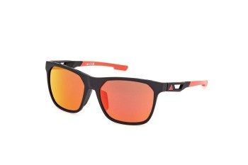 Sunglasses Adidas Sport SP0091 02L Rechteck Schwarz