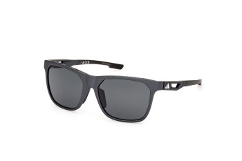 Sunglasses Adidas Sport SP0091 02D Polarized Rechteck Schwarz