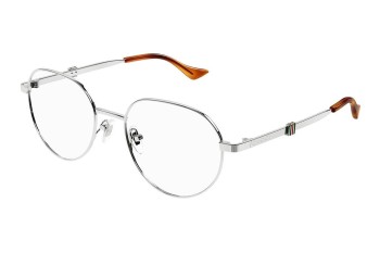 Glasses Gucci GG1496O 003 Rund Silber