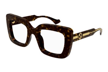 Brillen Gucci GG1554O 002 Rechteck Havanna