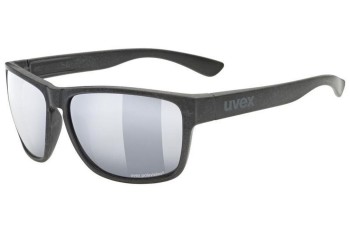 Sunglasses uvex lgl ocean P Black Mat S3 Polarized Rechteck Schwarz