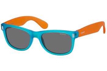 Sunglasses Polaroid Junior P0115 89T/Y2 Polarized Quadratisch Blau