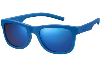 Sunglasses Polaroid Junior PLD8020/S ZDI/JY Polarized Rechteck Blau