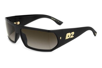 Sunglasses Dsquared2 D20140/S 807/HA Rechteck Schwarz