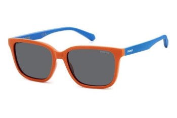 Sonnenbrille Polaroid Junior PLD8063/S L7Q/M9 Polarized Rechteck Orange