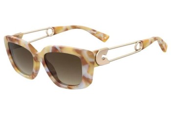 Sonnenbrille Moschino MOS168/S C9K/HA Rechteck Havanna